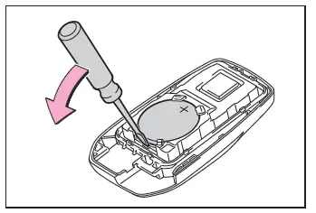 Toyota C-HR. Batteria della chiave elettronica