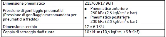 Toyota C-HR. Dati di manutenzione (carburante, livello olio, ecc.)