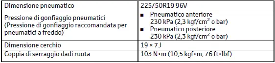 Toyota C-HR. Dati di manutenzione (carburante, livello olio, ecc.)