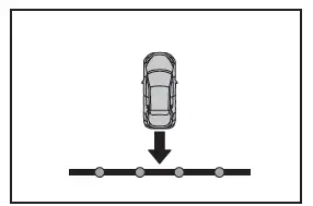 Toyota C-HR. Funzione RCTA (Allarme presenza veicoli nell'area retrostante)*