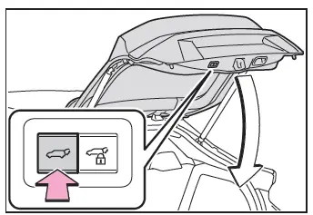 Toyota C-HR. Portellone posteriore