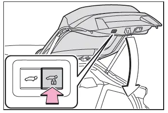 Toyota C-HR. Portellone posteriore