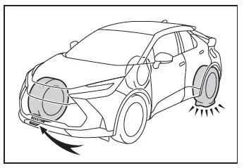 Toyota C-HR. In caso di foratura di uno pneumatico