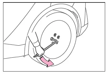 Toyota C-HR. In caso di foratura di uno pneumatico